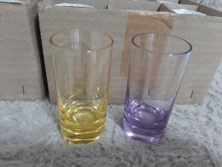 4 sady pohárov - moravské sklárne., 