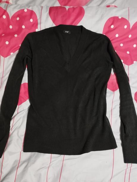 Čierny pulóver f&f -m, f&f,m