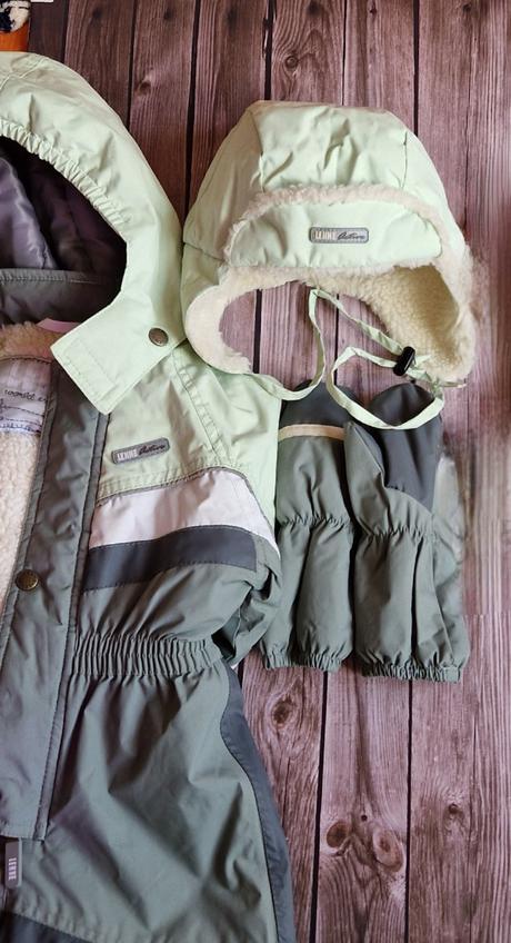 Zimna tepla kombineza+ciapka+zateplene rukavice, 80
