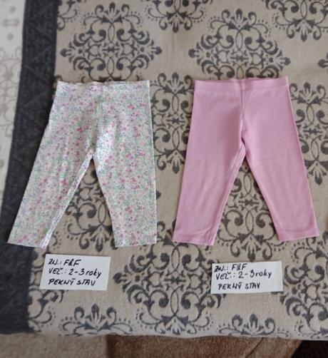 Dievčenské 3/4 leginy zn.f&f veľ.2-3roky, f&f,92