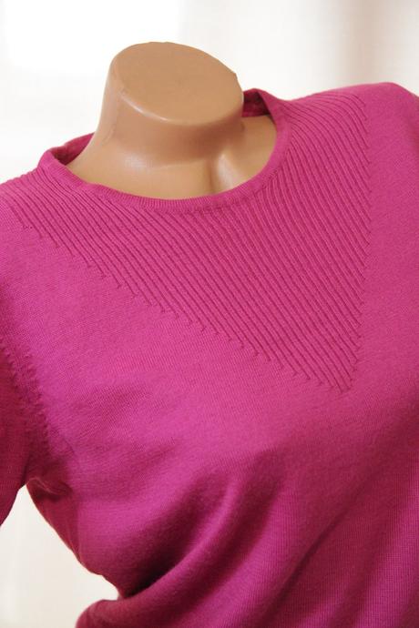 Ružový pletený top, m, m