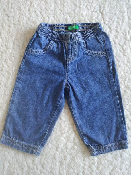 Modré riflicky, benetton,68