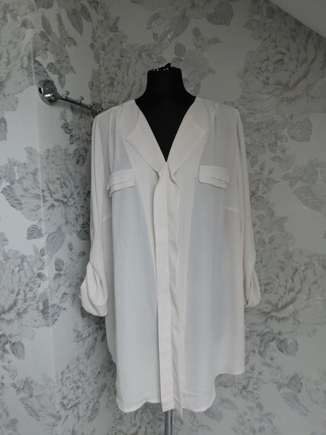 Luxusna bluzka s roll-up rukavom, 48