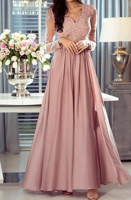 Ružovozlaté spoločenské šaty, l