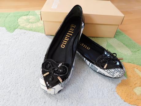 Kožené balerínky galliano, 38