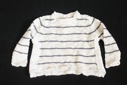 Bavlnený s čipkou pruhovaný next veľ. 12 - 18 mes, next,86