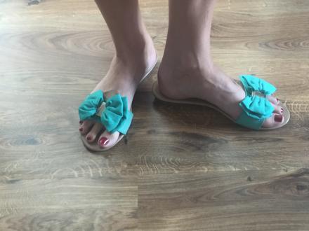 Letné šľapky, lime,41