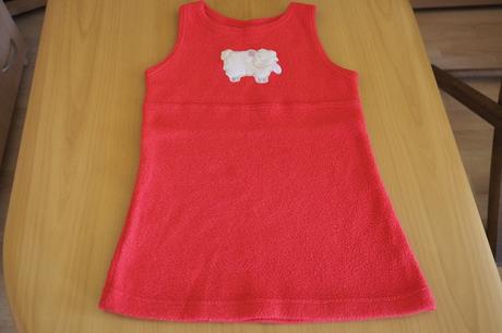 Flisové šaty s ovečkou, 104