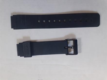 Gumený čierny náramok na hodinky casio, casio