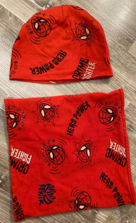 Prechodná súprava marvel,čiapka+nákrčnik, 116