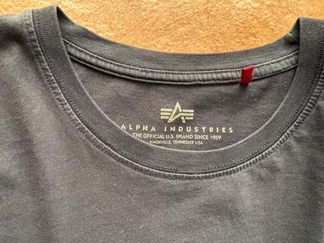 Čierne tricko alpha industries, xl