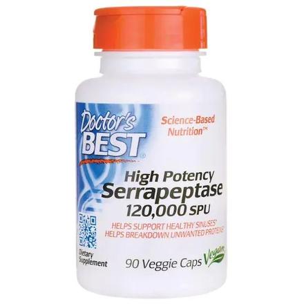 Serrapeptase 120 000 iu, doctor's best, 90/270 kap,
