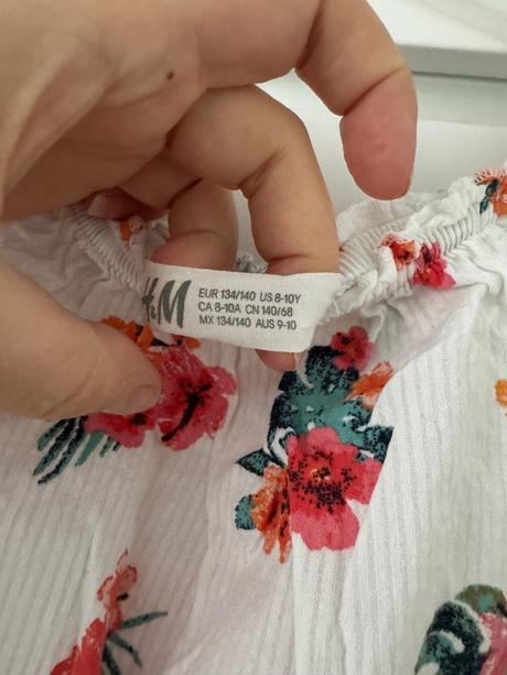 Dievčenske letne šaty, h&m,134
