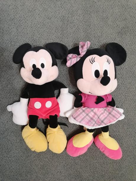 Plyšáky minnie a mickey mouse, 