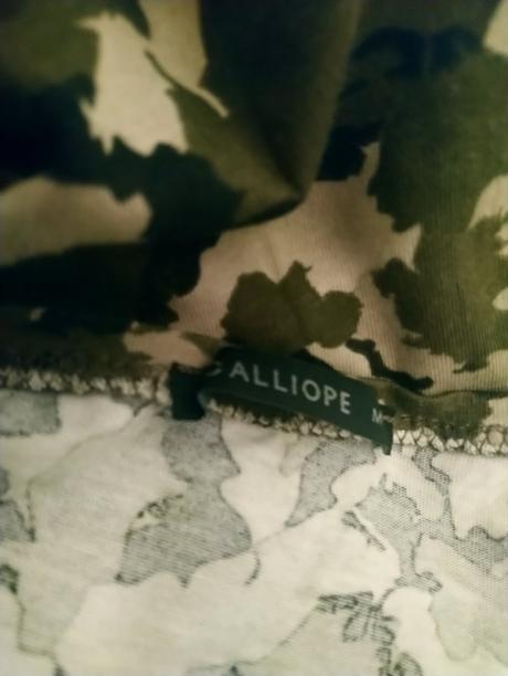 Dámsky elastický top, zelený vzor, calliope, m, calliope,m