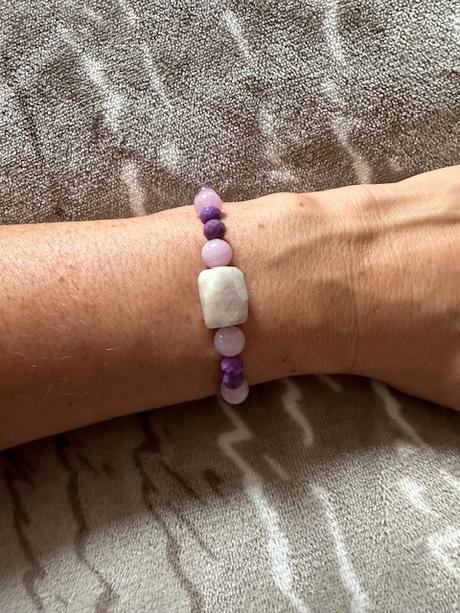 Náramok fosfosiderit + kunzit ii,