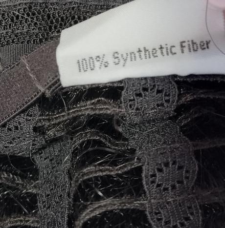 Čierna dlhá parochňa, cca 100 cm, č. 7,