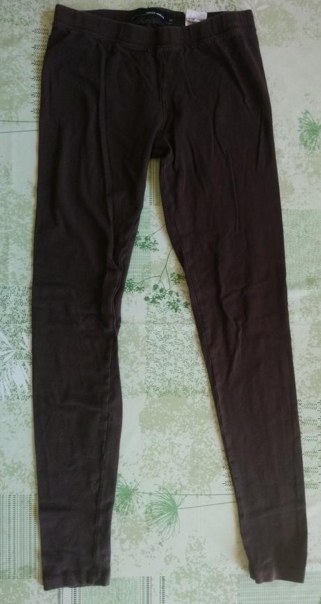 Dámske tmavo hnedé elastické legíny, tally weijl, tally weijl,xs
