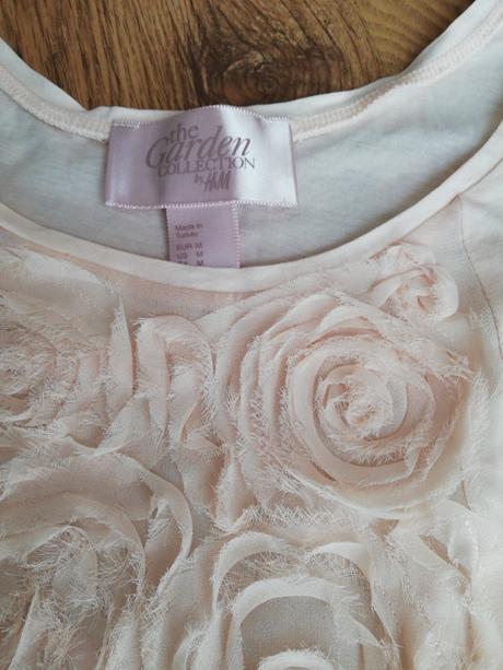 Tričko s 3d kvetmi, h&m,m