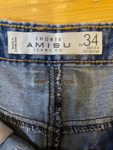 Rifľové kraťasy s kamienkami amisu, amisu,34