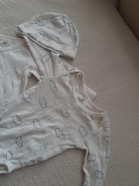 2x body plus ciapka, h&m,62