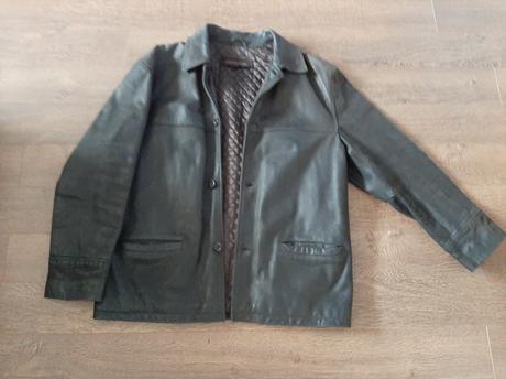 Pánska kožená bunda l-xl, l