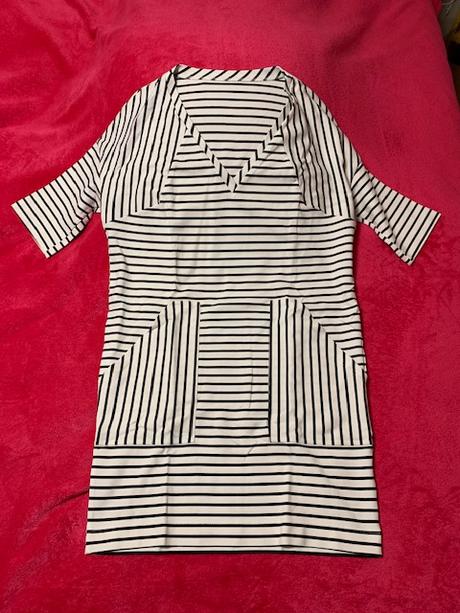 Pohodlné elastické šaty s vreckami, l