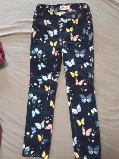 Menčestrove elasticke nohavice, h&m,110