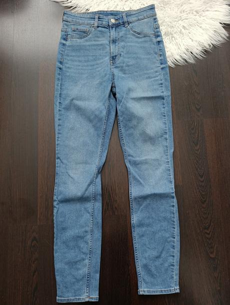 H&m skinny rifle s vysokým pásom, h&m,s
