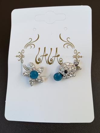 Krásne letné náušnice - more v modrom,