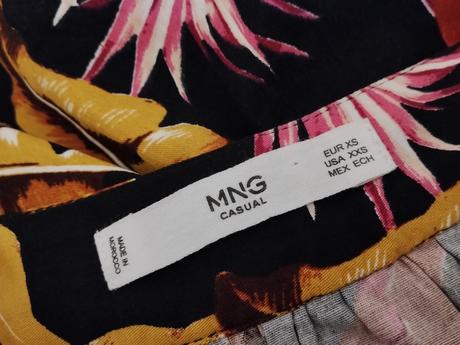 Mango tropical midi sukňa s gombíkmi, 34 / xs
