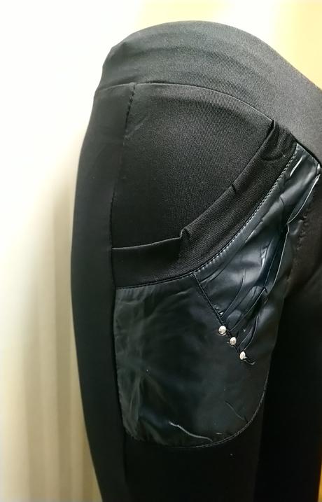 Dámske elastické čierne tepláky, landl, l, l