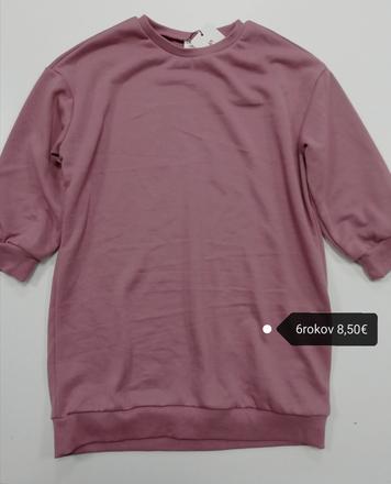 Ružové mikinové šaty, 116