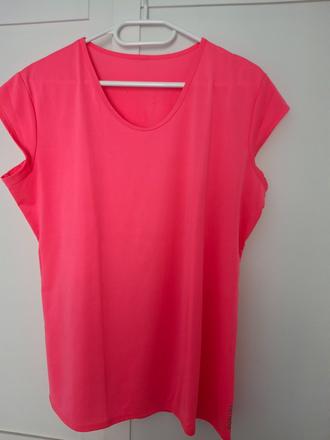 Funkčné tričko neonkovo ružovo-losove m-l, decathlon,m