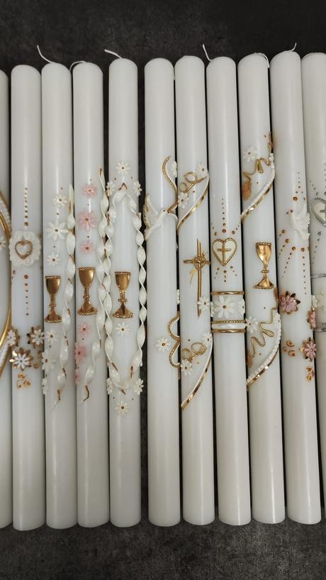 Sviečky na krst a svete primanie, 