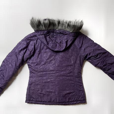 Fialová dámska zimná vetrovka volcano 38, m