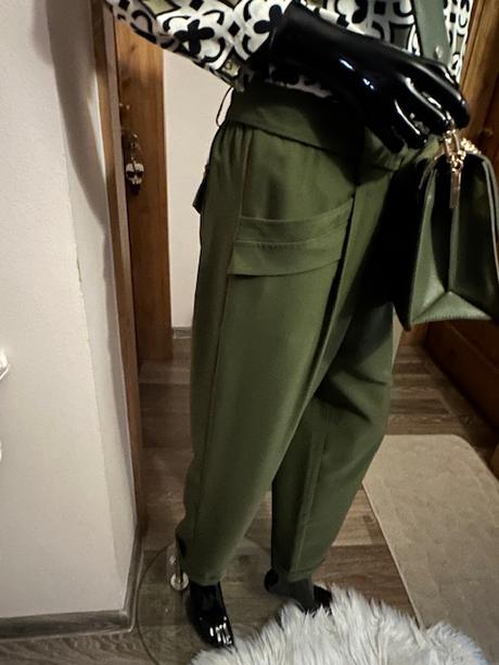 Khaki voľné nohavice zn. liu jo originál, liu jo,l