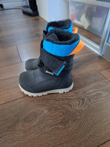 Detské hrejivé nepremokavé turistické čižmy, 24