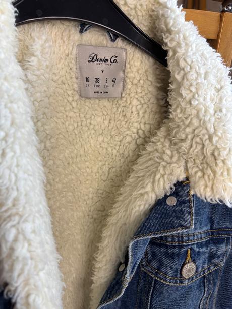 Zateplená riflová bunda, 34 - xs