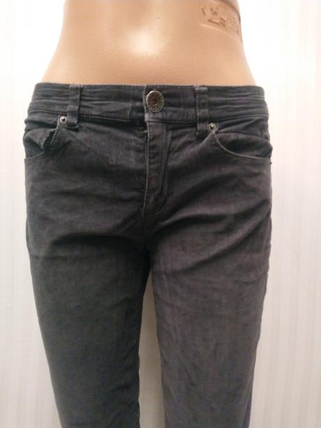 Dámske sivé elastické nohavice, benetton, l, benetton,l