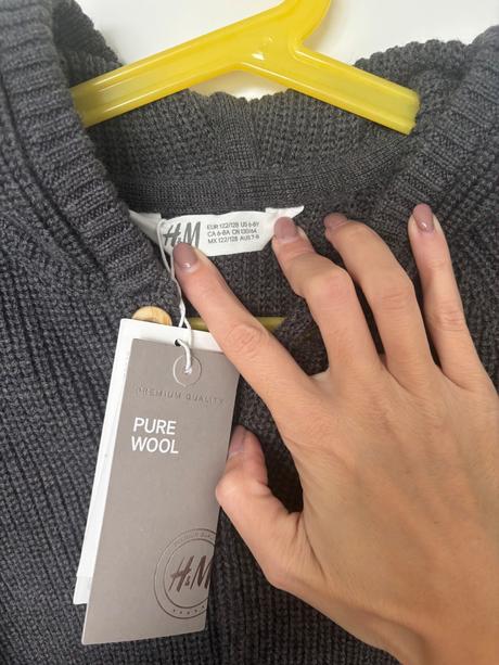 H&m premium vlnený svetrík, h&m,128