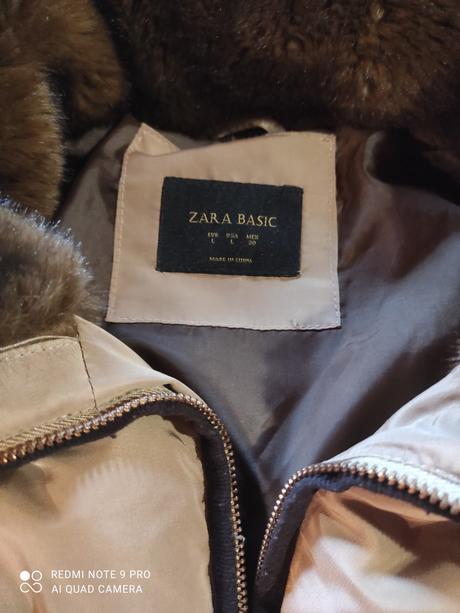 Zara zimná paperová bunda m/l, zara,m