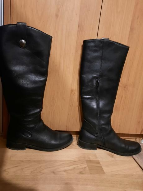 Dámske kožené čižmy, lasocki,36