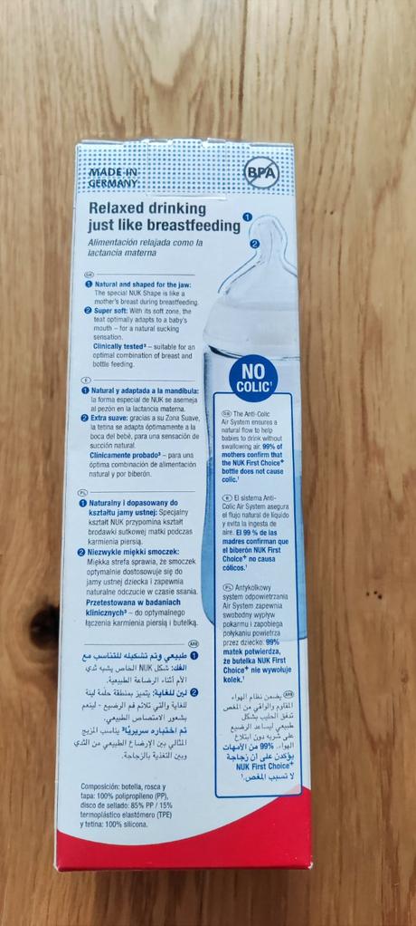 Fľaša nuk s kontrolou teploty, nuk