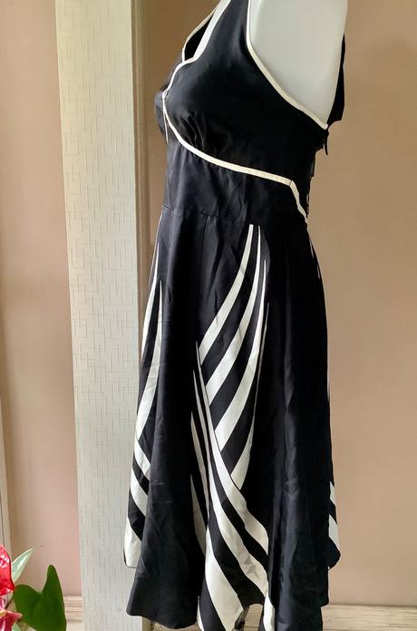 Krasne hodvabne šaty nicholas millington/444, 38 / m