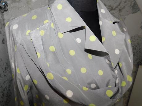 Reine seide bodkovana hodvabna bluzka, 42