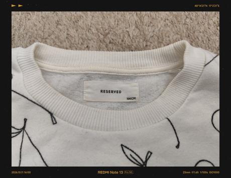 Tepla mikinka, reserved,164