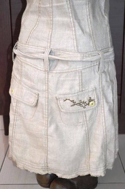 Bežove saty attrativo, xs