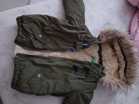 Zimná bunda vetrovka, benetton,116