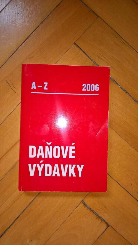 Knižka daňové výdavky, 